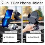 Adjustable 360° Long Neck Car Phone Mount – Universal Suction Cup Holder for Dashboard and Windshield - Image 2