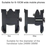 C1 Universal Smartphone Bike Mount, Full 360° Rotating Design, Solid Metal Body, Secure Handlebar Stand for Bikes & Motorcycles - Image 2