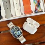 I20 Ultra 2 Max Smartwatch Set – 10-in-1 with Bluetooth Calling, Health Monitoring, TWS Earbuds, 7 Multicolor Straps, Compatible with Android & iOS, for Men & Women - Image 3