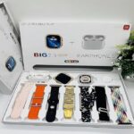 I20 Ultra 2 Max Smartwatch Set – 10-in-1 with Bluetooth Calling, Health Monitoring, TWS Earbuds, 7 Multicolor Straps, Compatible with Android & iOS, for Men & Women - Image 2