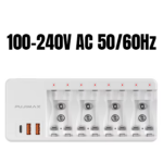 PUJIMAX Multi-Plug 9V Rechargeable Battery Charger – Compatible with 1.2V AA & AAA Batteries - Image 4