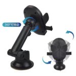 Car Phone Holder Bracket with Suction Cup – 360° Rotating Windshield Mount for Secure Mobile Navigation and Hands-Free Use - Image 4