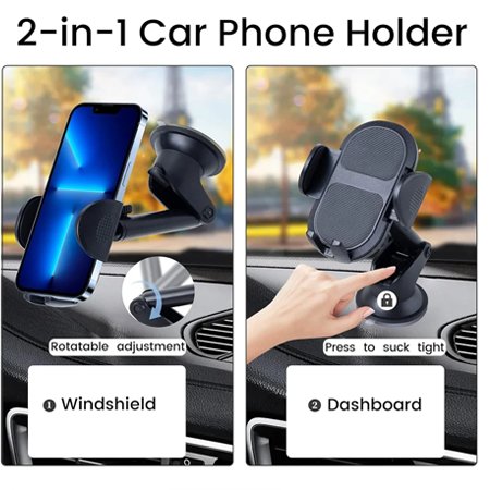 Adjustable 360° Long Neck Car Phone Mount – Universal Suction Cup Holder for Dashboard and Windshield - Image 2