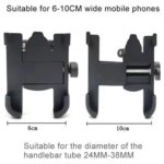 C1 Universal Smartphone Bike Mount, Full 360° Rotating Design, Solid Metal Body, Secure Handlebar Stand for Bikes & Motorcycles - Image 2
