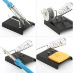 Metal Soldering Iron Stand & Wire Holder – Stable Square Base for Electronics Work - Image 3