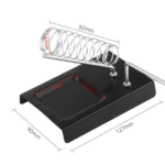 Metal Soldering Iron Stand & Wire Holder – Stable Square Base for Electronics Work - Image 2