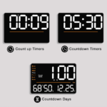 16 Inch Digital Wall Clock with Large LED Display, Date, Week, Temperature and Humidity, Countdown, Alarm, Timer, DST, Auto and Custom Brightness, Ideal for Home, Living Room, and Office - Image 3