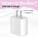 20W USB-C Fast Charger Block for iPhone | Type-C Wall Adapter for iPhone 14/15/16/17 Pro Max | PD Power Adapter with USB-C Port | Compatible with Apple Watch Series 7/8/9/SE and iPad - Image 2