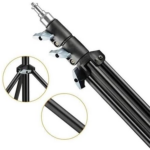 H-8819 Adjustable Aluminum Alloy Light Stand – 82 cm to 2 m Height, Lightweight & Portable for Photography and Videography - Image 4