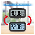 Digital Alarm Clock for Bedroom with Large LCD Screen, Snooze Function - Image 3