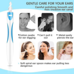 Earwax Removal Tool Kit with 16 Soft and Flexible Replacement Heads, Ear Cleaner for Safe and Effective Wax Removal, Ideal Choice for Easy Ear Cleaning - Image 3