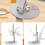 Adjustable Desktop Phone & Tablet Stand – Foldable Holder for 4.7–13" Devices, Black - Image 3
