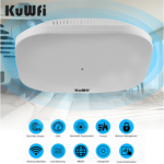 KuWFi 5.8GHz Gigabit Long-Range Point-to-Point WiFi Bridge Kit – TDMA Technology, 10KM Outdoor Wireless Bridge CPE for Extending WiFi to Outbuildings, Compatible with Starlink Routers and Cameras - Image 3