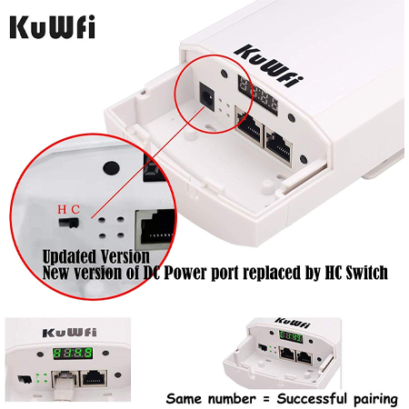 KuWFi Long-Range Point-to-Point Wireless WiFi Bridge – 2.4GHz 300Mbps High-Performance Access Point CPE Kit for Indoor & Outdoor Use, Designed for Stable PTP/PTMP Network Connections - Image 3