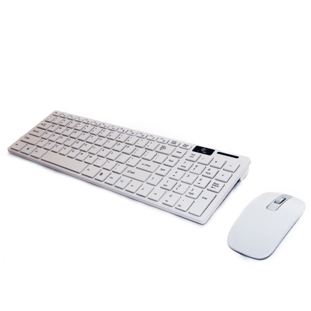 Wireless 2.4GHz Keyboard & Mouse Combo – Ultra-Thin Slim Design with USB/Bluetooth Receiver for PC, Tablet, and Android TV - Image 2