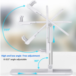 Telescopic Adjustable Tablet & Smartphone Holder for Desktop Use (3.5–11") - Image 2