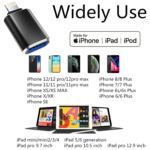 Apple Lightning to USB Camera Adapter with USB 3.0 OTG Support, Connect iPhone or iPad to Card Readers, USB Flash Drives, U Disks, Keyboards, Mice, Hubs, and MIDI Devices – Plug & Play Compatible - Image 4