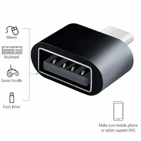 Android Micro USB to USB OTG Converter Adapter for Connecting Flash Drives, Keyboards, Mice, and Other USB Devices to Smartphones and Tablets - Image 4