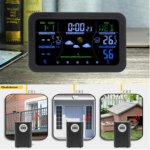 Indoor Weather Station with HD Backlit Screen – Thermometer, Multifunctional Weather Forecast Clock with 12/24-Hour Display and Adjustable Brightness for Home Use - Image 4