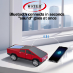 WS-699 7W 1200mAh Solar-Powered Wireless Bluetooth Speaker – Tesla Cybertruck-Inspired Design, Portable Desktop and Party Sound Box with Mini Karaoke Function for Cars and Home Use - Image 3