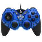 Single Turbo Gamepad Controller with Joystick and Vibration for PC & Laptop – Blue 908