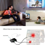 4K HDMI Splitter 1x2 – Distribute One HDMI Source to Two Displays, Supports Dual Monitor Duplication and Mirroring, HDMI 2.0b, 60Hz, Full HD 1080P, 3D, 18.5Gbps, Compatible with Xbox, PS4, Blu-Ray Player, and HDTV – Black - Image 4