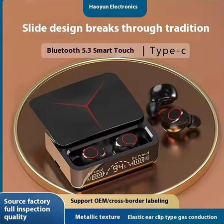 M90 Pro TWS Wireless Sports Earbuds – Bluetooth 5.2, Noise Cancelling, Quick Pairing, LED Display, Gaming Headset - Image 3