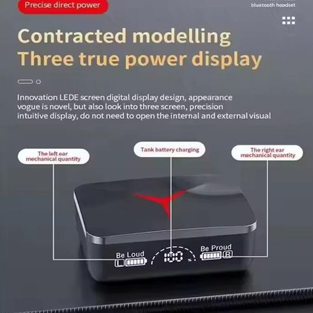 M90 Pro TWS Wireless Sports Earbuds – Bluetooth 5.2, Noise Cancelling, Quick Pairing, LED Display, Gaming Headset - Image 2