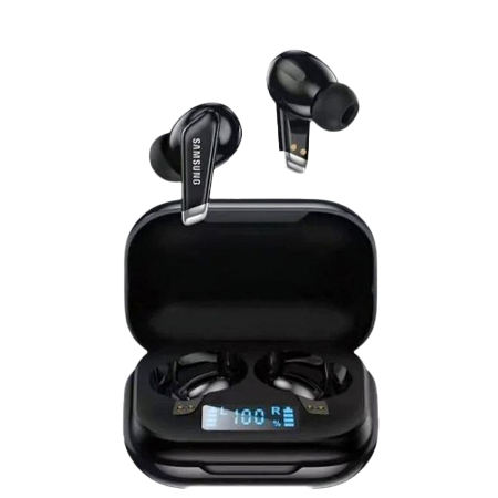 Samsung MG-S20 Wireless BT LED Earbuds – Black, Mic, Strong Battery Life, High-Quality Audio