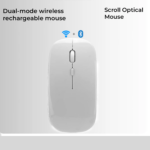 Key Scroll Wireless Mouse | Bluetooth 5.0 & 2.4G USB Connectivity