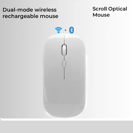 Key Scroll Wireless Mouse | Bluetooth 5.0 & 2.4G USB Connectivity