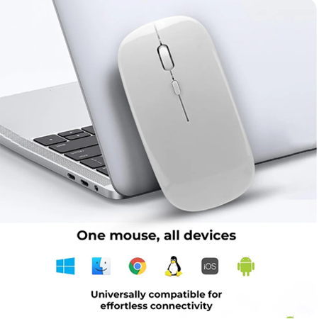 Key Scroll Wireless Mouse | Bluetooth 5.0 & 2.4G USB Connectivity - Image 4