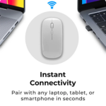 Key Scroll Wireless Mouse | Bluetooth 5.0 & 2.4G USB Connectivity - Image 3
