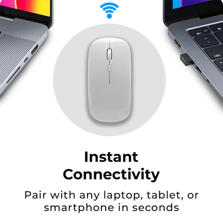 Key Scroll Wireless Mouse | Bluetooth 5.0 & 2.4G USB Connectivity - Image 3