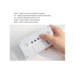 Transparent Modern Desk Clock – Digital Alarm with Temperature, Humidity, Snooze Function, Battery Operated, Stylish Home and Office Decor for Living Room, Bedroom, or Shelf - Image 3