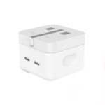 50W Dual USB-C & Lightning Fast Charging Adapter for iPhone | High-Speed Power Delivery Charger for Rapid and Efficient Device Charging - Image 2