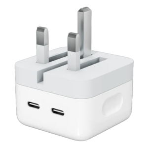 50W Dual USB-C & Lightning Fast Charging Adapter for iPhone | High-Speed Power Delivery Charger for Rapid and Efficient Device Charging