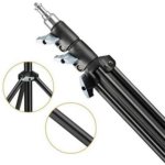 H-8819 Adjustable Aluminum Alloy Light Stand – 82 cm to 2 m Height, Lightweight & Portable for Photography and Videography - Image 4