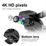 E88 Pro FPV Drone – 4K HD WiFi Dual Camera Quadcopter with Optical Flow, Foldable Design, Durable Plastic Body, and Beginner-Friendly RC Control - Image 2