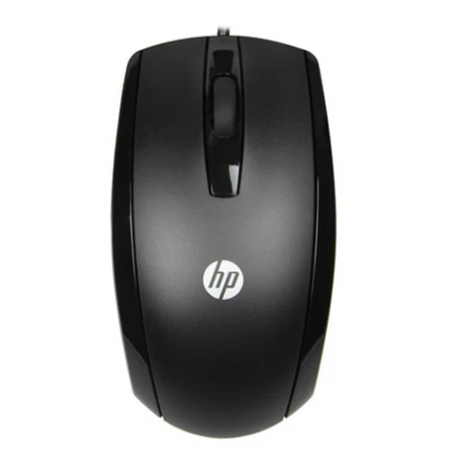 HP X500 USB Wired Optical Mouse – High-Precision, Ergonomic Design for PC, Mac, and Laptop (Black)