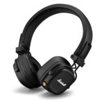 Marshall Major IV On-Ear Wireless Bluetooth Headphones – Foldable Design with 80+ Hours Playtime (Black)