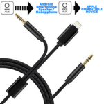 JH-039 2-in-1 3.5mm AUX Cable for iPhone and Android Devices – Dual-Compatible Audio Cable for Phones - Image 2