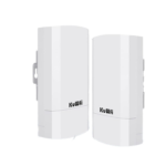 KuWFi Long-Range Point-to-Point Wireless WiFi Bridge – 2.4GHz 300Mbps High-Performance Access Point CPE Kit for Indoor & Outdoor Use, Designed for Stable PTP/PTMP Network Connections