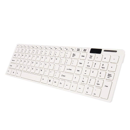 Wireless 2.4GHz Keyboard & Mouse Combo – Ultra-Thin Slim Design with USB/Bluetooth Receiver for PC, Tablet, and Android TV