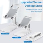 Telescopic Adjustable Tablet & Smartphone Holder for Desktop Use (3.5–11") - Image 3