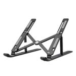 10-Level Adjustable Folding Laptop Stand – Portable Ventilated Holder with Heat Dissipation for 10–17" Laptops