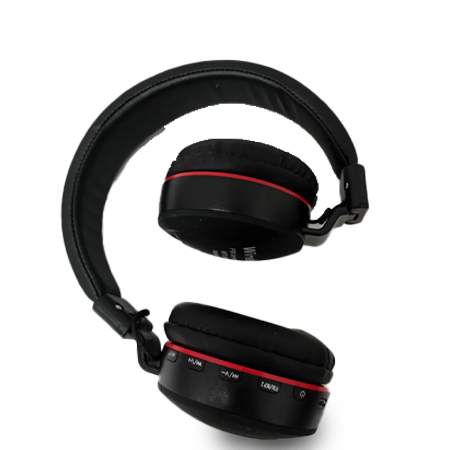 Wireless MS-771 Over-Ear Bluetooth Headphones – Foldable Design with SD/TF Card Support (Black) - Image 2