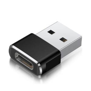 USB-A to USB 3.1 Type-C Female Adapter, Converts Standard USB Ports for Type-C Devices – Black, Compact and High-Speed Compatible