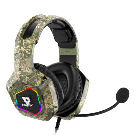 Soulion Tracer 30 PC Gaming Headset with Virtual 7.1 Surround Sound, Noise-Cancelling Microphone, RGB Lighting, and USB Connection for Laptops and Computers - Image 4