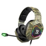 Soulion Tracer 30 PC Gaming Headset with Virtual 7.1 Surround Sound, Noise-Cancelling Microphone, RGB Lighting, and USB Connection for Laptops and Computers